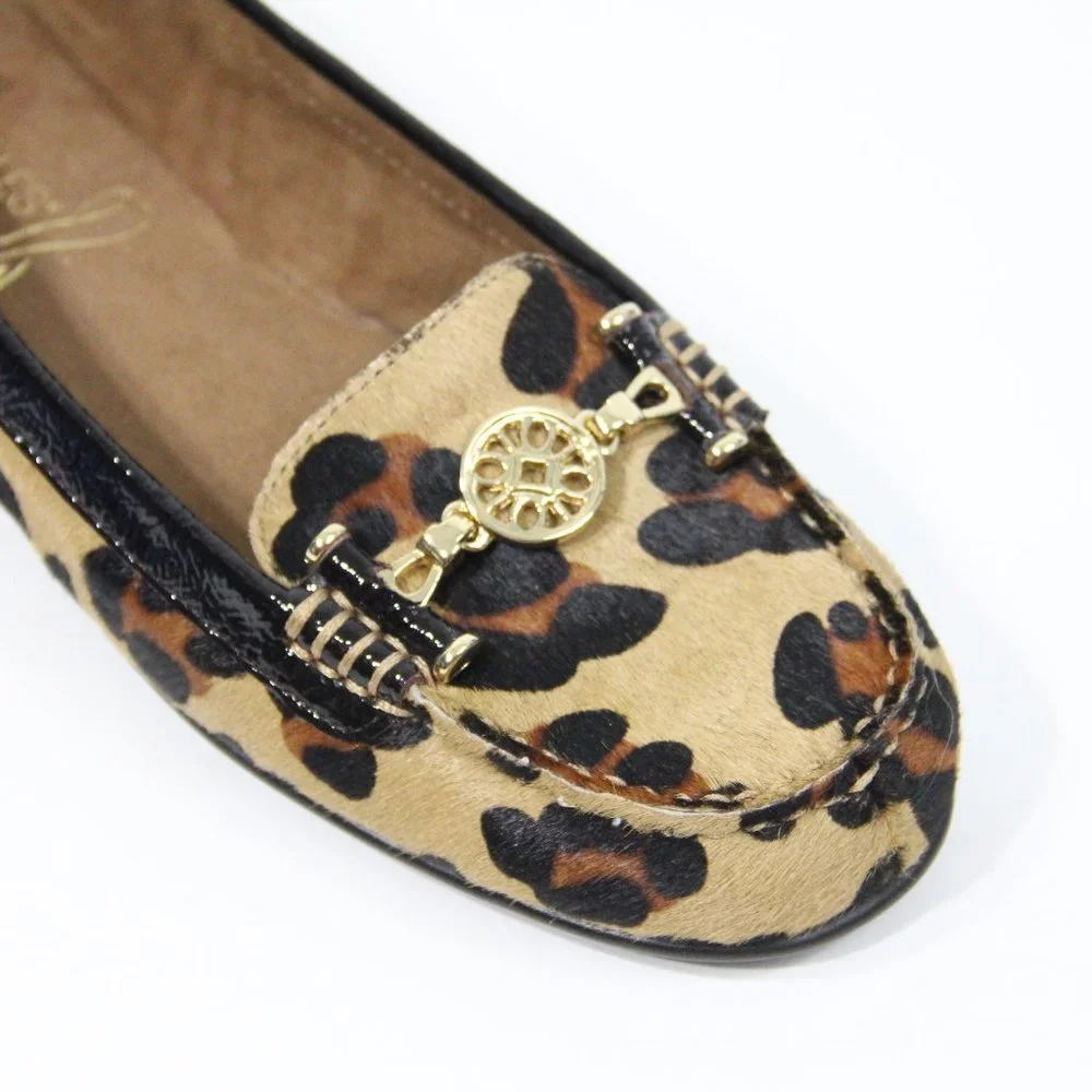 Aerosoles Leopard Print Loafers 9.5 NEW Women Slip on Flat animal Moccasins